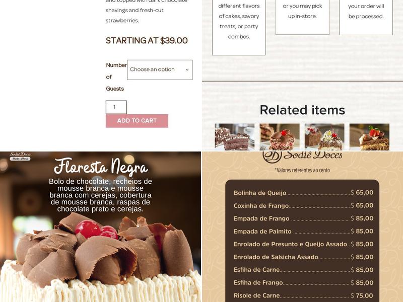 Sodiê Doces MetroWest Menu