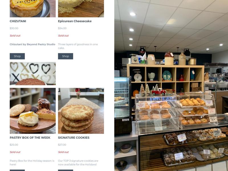 Beyond Pastry Studio Menu