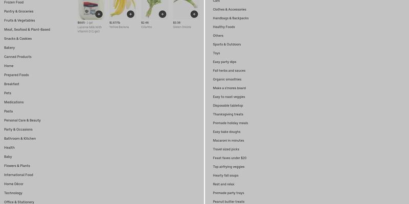 Safeway Menu