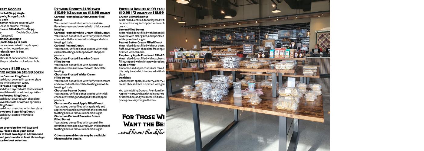 Rise'n Roll Bakery-Cedar Lake Menu