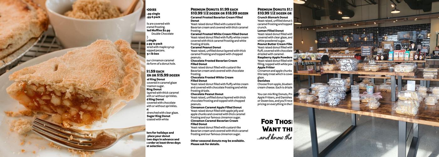 Rise'n Roll Bakery-Cedar Lake Menu