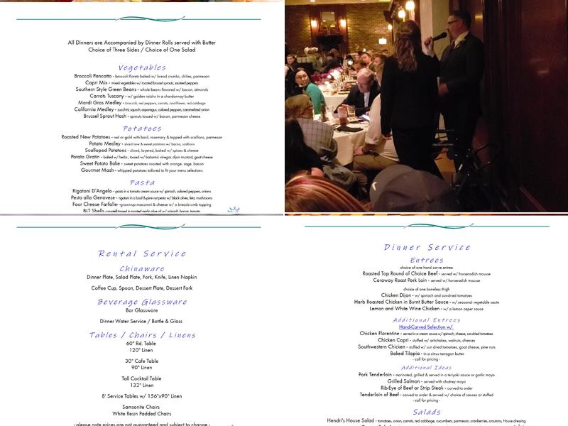 Hendri's Events Menu