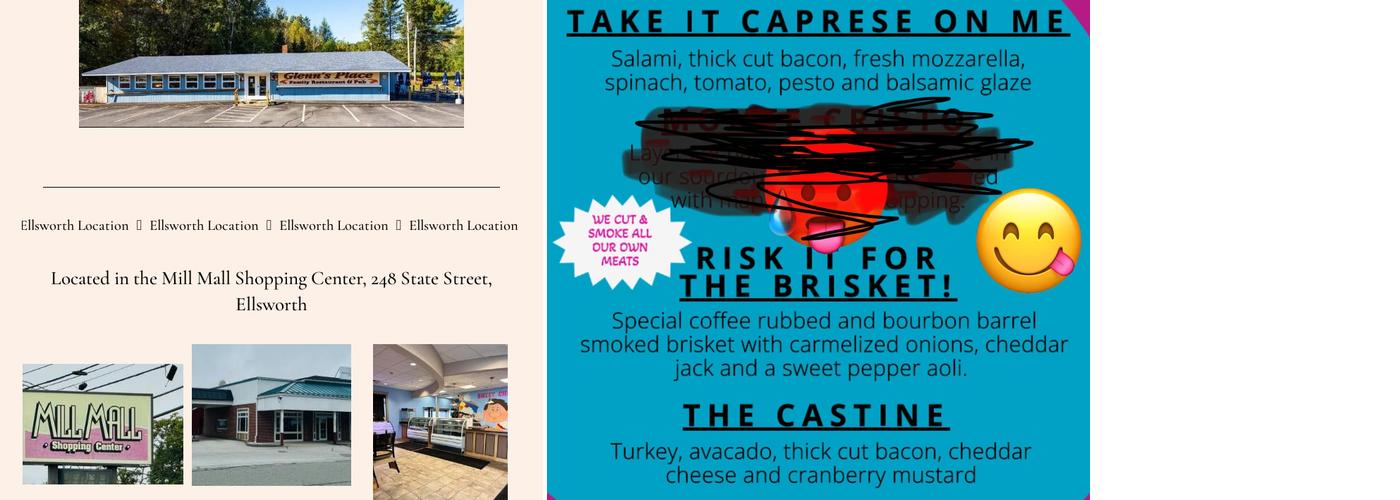 Sweet Cheeks Bakery Menu