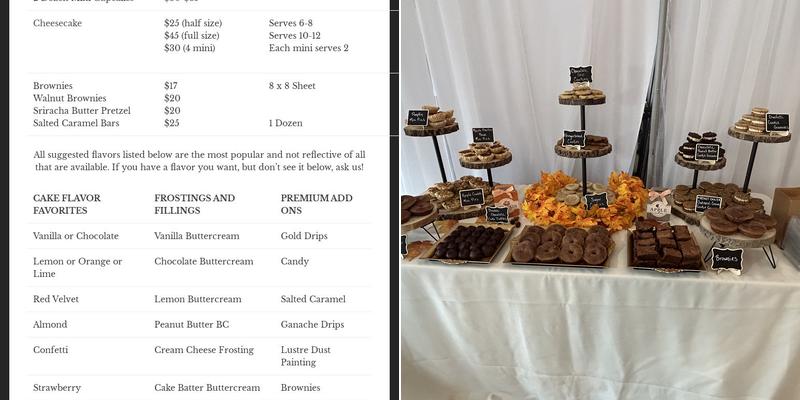 Dunn From Scratch Bakery Menu