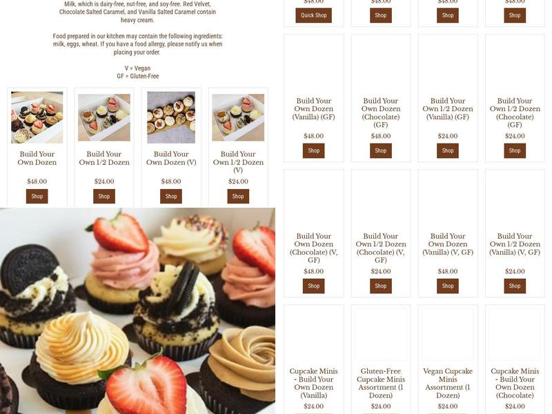 Cupcake Therapy Menu
