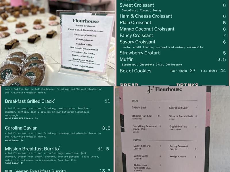 Flourhouse Bakery & Sandwiches Menu