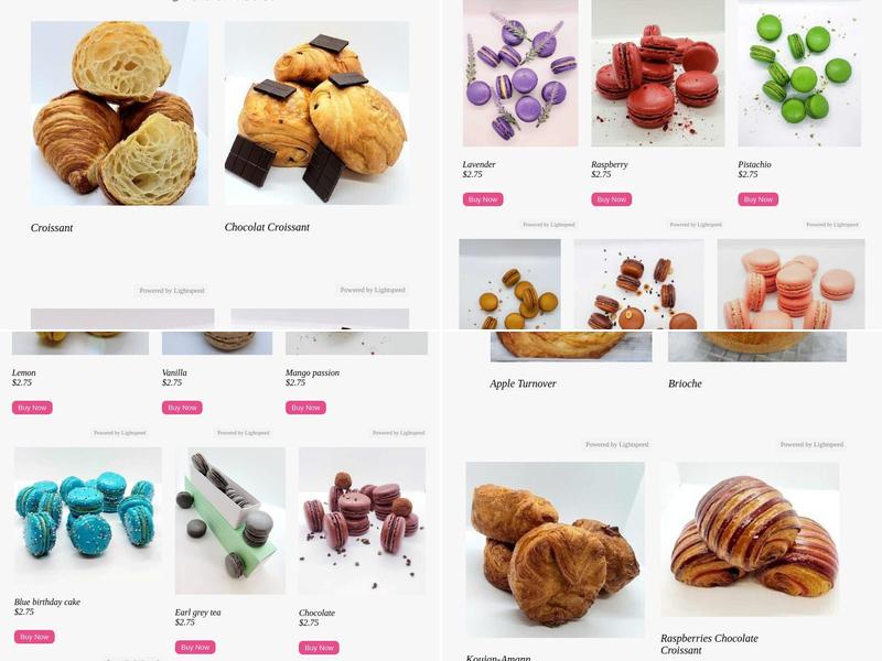 Délice Macarons Menu
