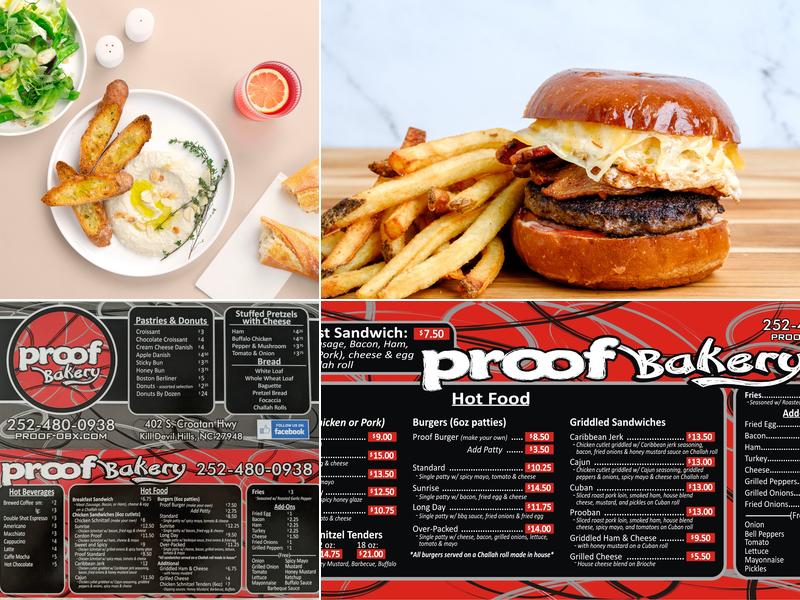 Proof Bakery Menu