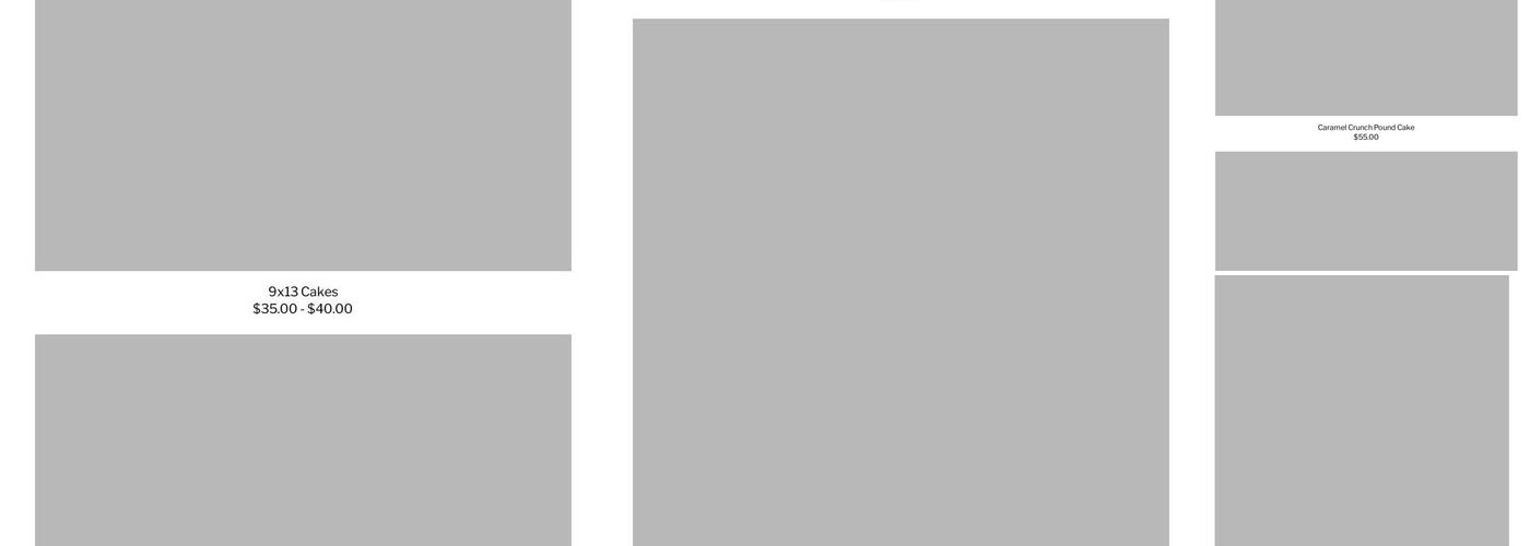 Gimme the Sweets Bakery & Cake Supply Shop Menu