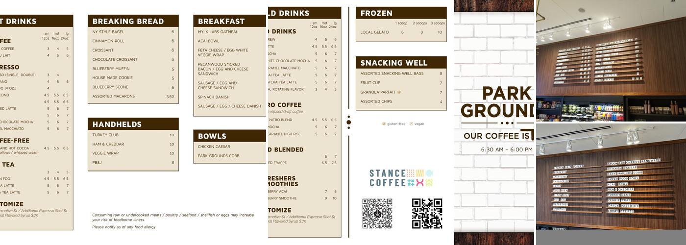 Park Grounds Menu