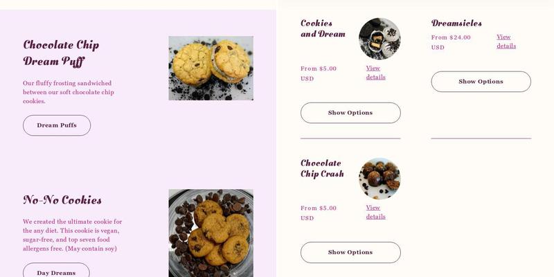 Sleepy Sloth Bakery Menu