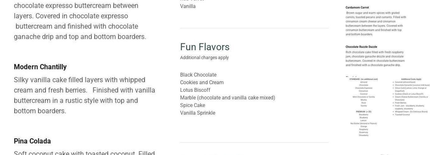 Lovejoy Bakery Menu