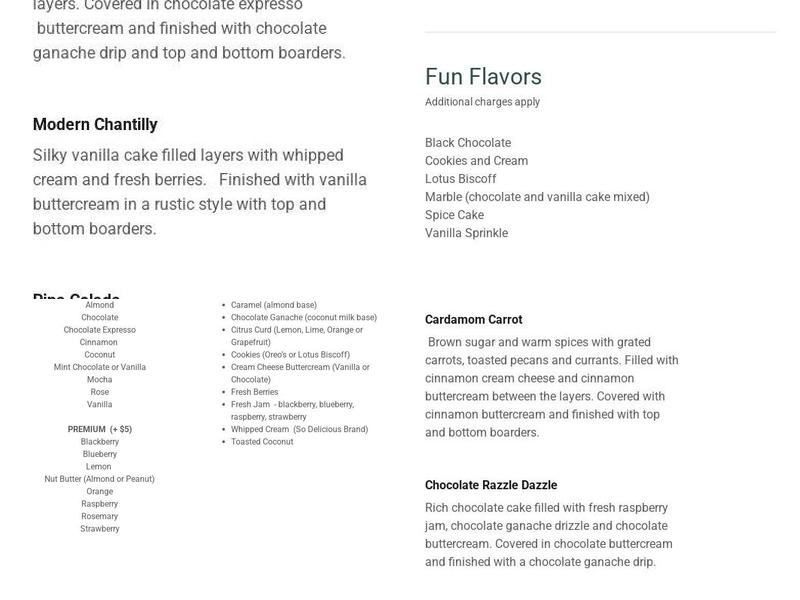 Lovejoy Bakery Menu