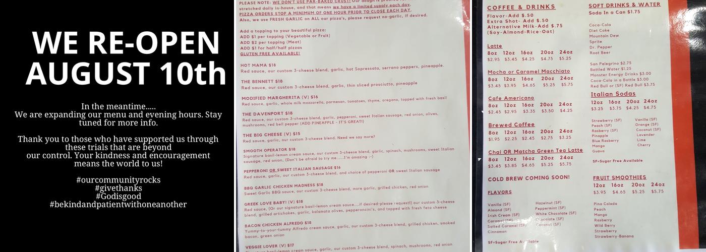 6th Street Cafe & Pizza Menu