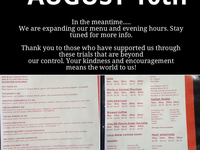 6th Street Cafe & Pizza Menu