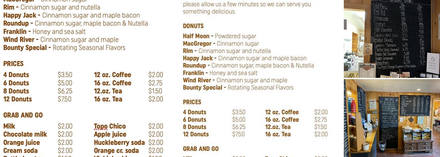 Bison’s Bounty Menu