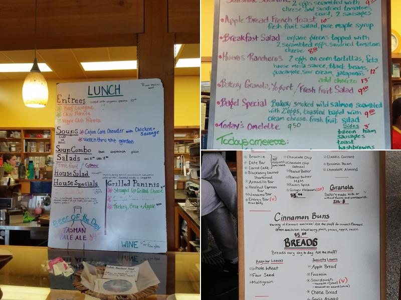 Nancy's Bakery Menu