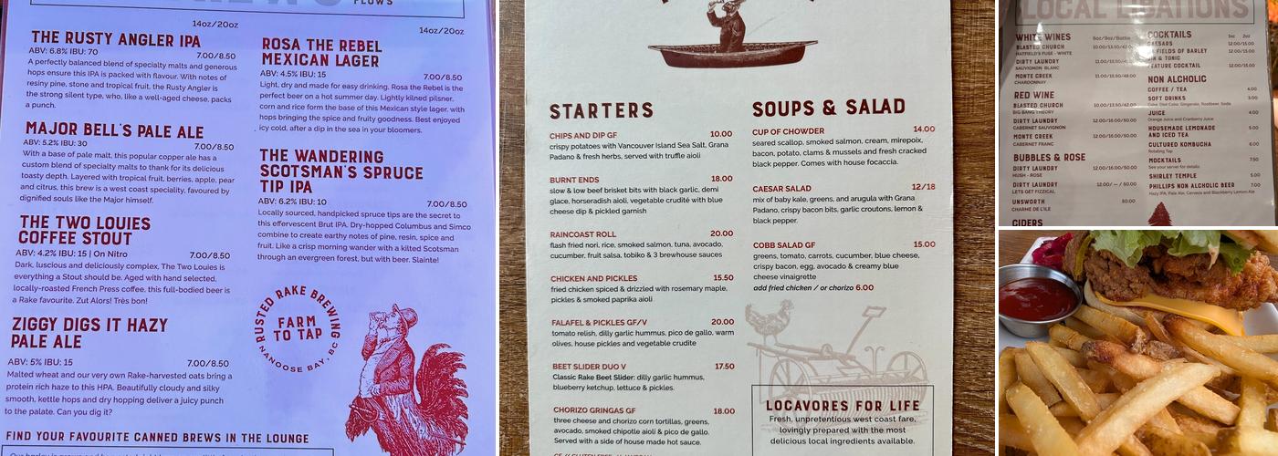 Rusted Rake Brewing Menu