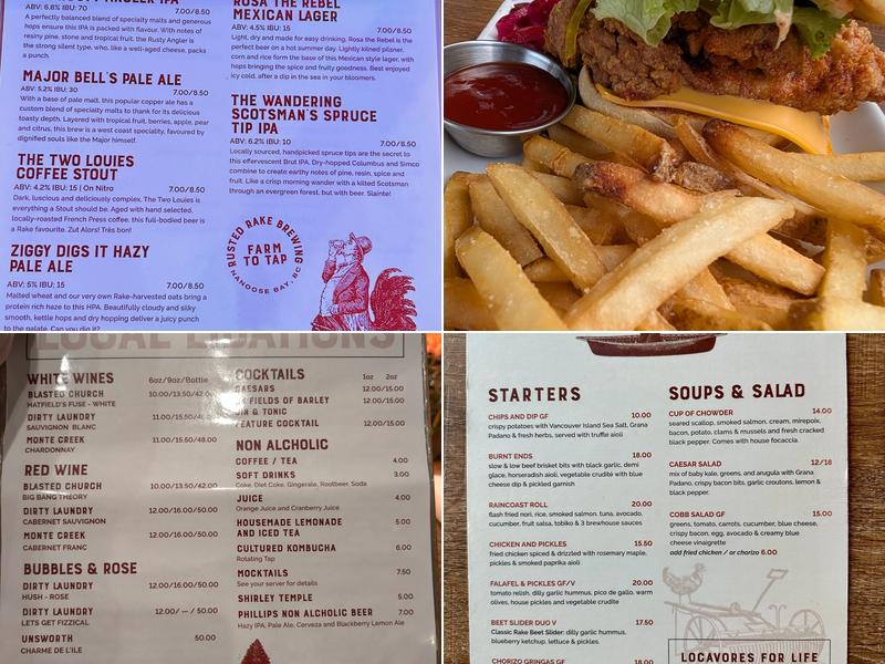 Rusted Rake Brewing Menu