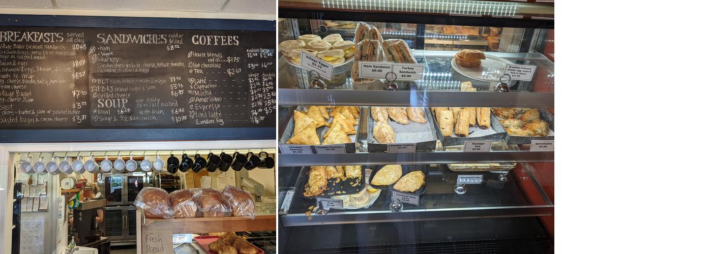 The Village Baker Café Menu