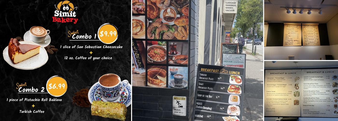 Simit Bakery Cafe Menu