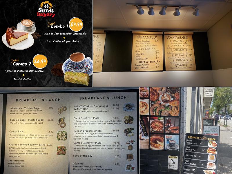 Simit Bakery Cafe Menu