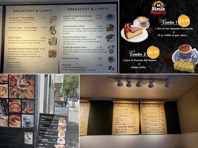 Simit Bakery Cafe Menu
