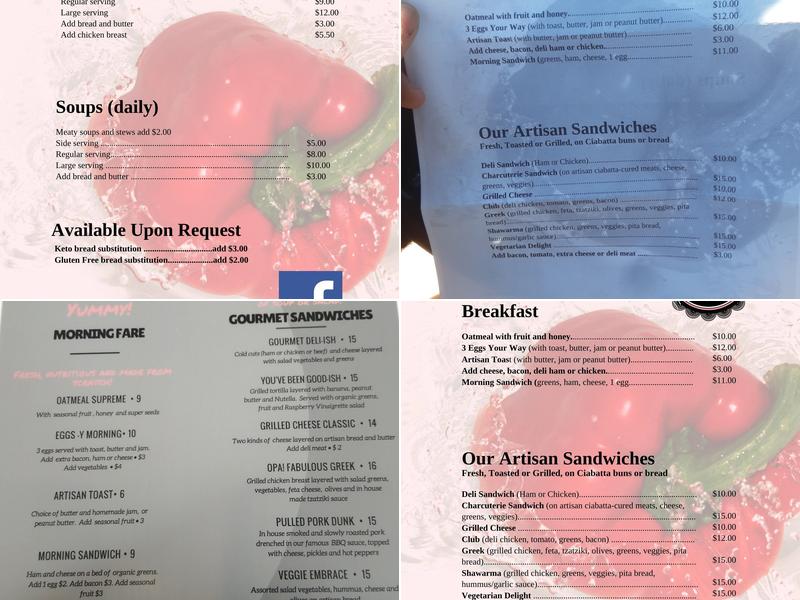Baked Inn Bakery & Eatery Menu