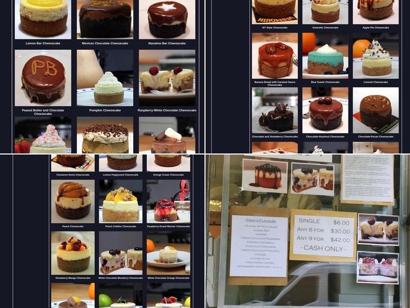 The Little Cheesecake Company Menu