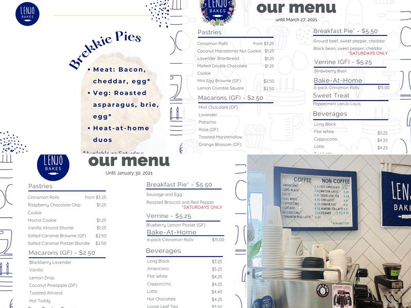 LenJo Bakes Inc. Menu