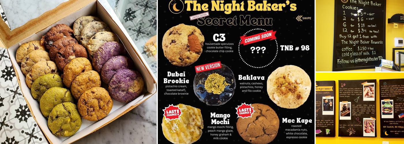 The Night Baker - Danforth Menu