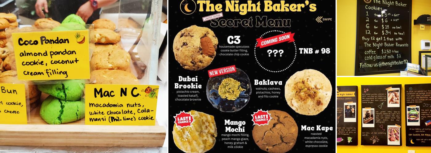The Night Baker - Danforth Menu