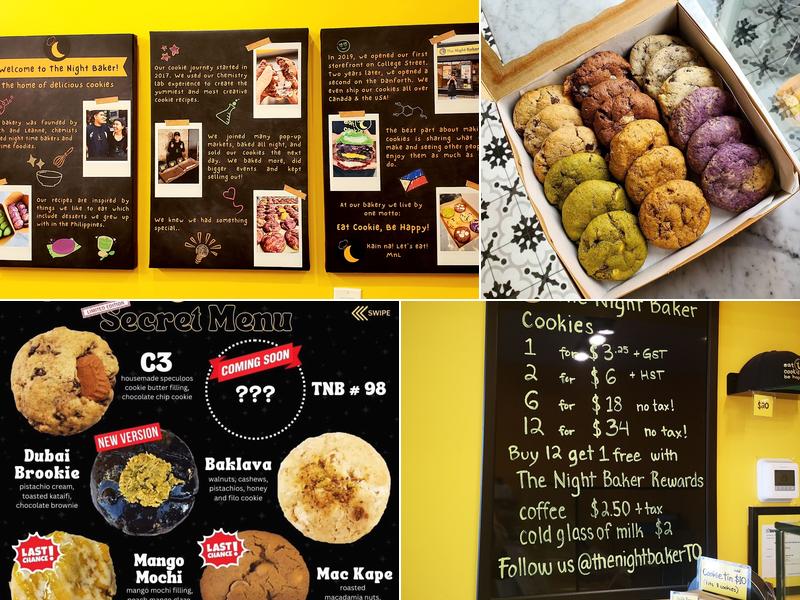 The Night Baker - Danforth Menu