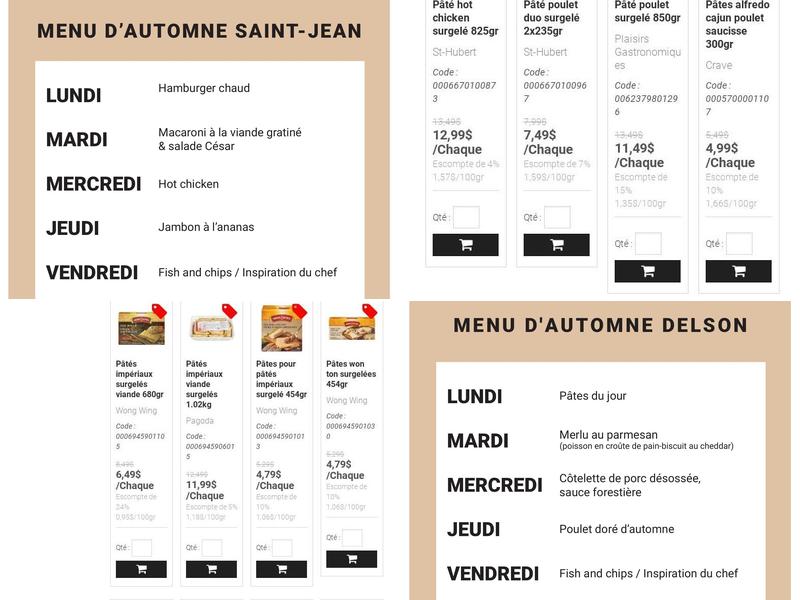 Pasquier Menu