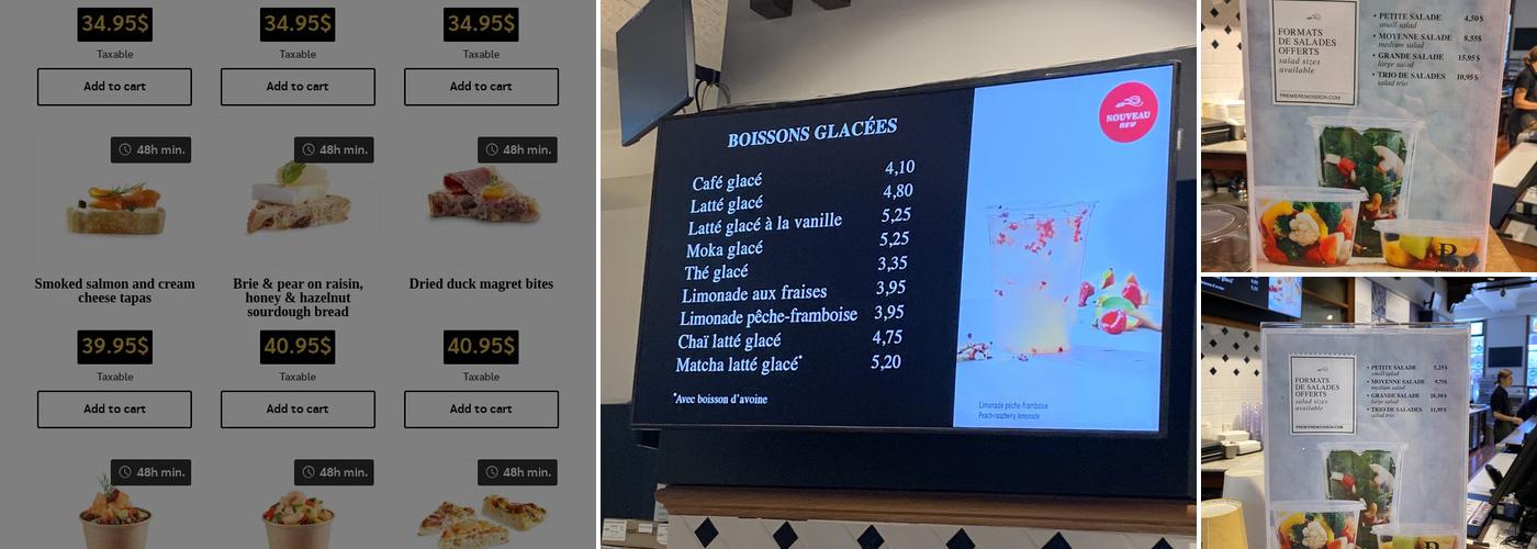 Première Moisson Menu