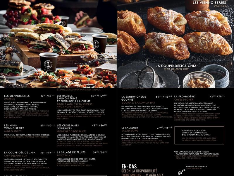 Café Van Houtte Menu