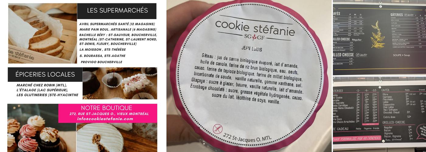 Cookie Stéfanie Menu