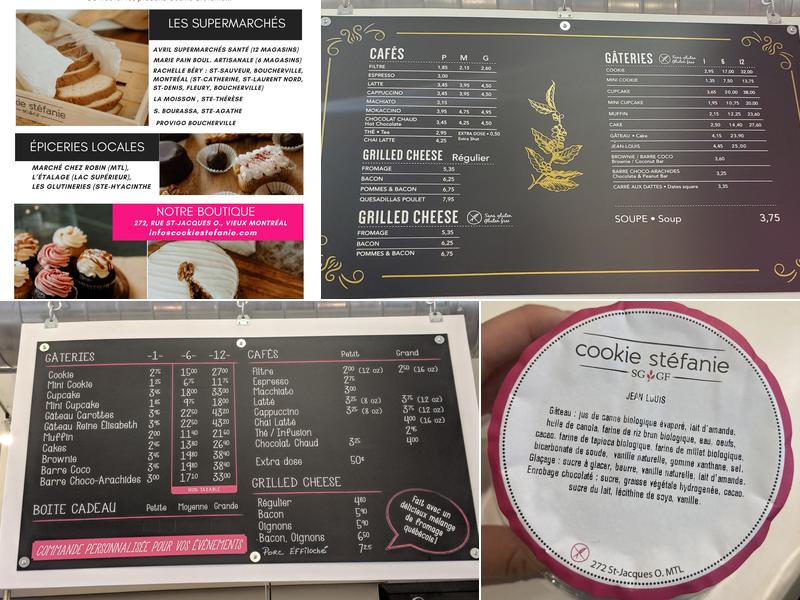 Cookie Stéfanie Menu