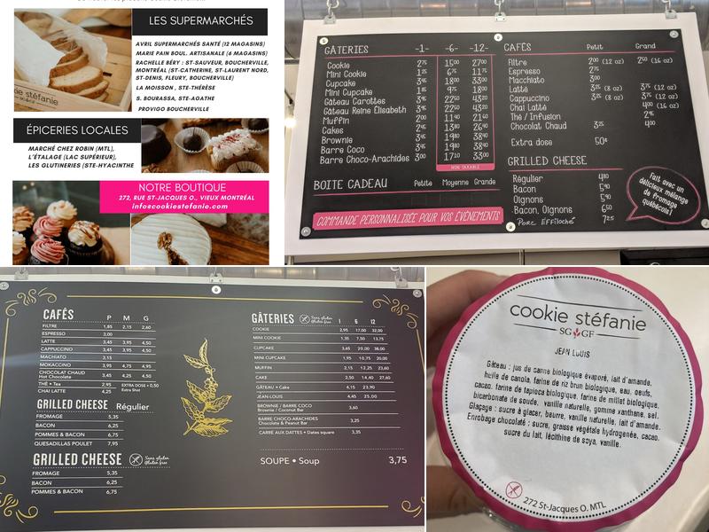 Cookie Stéfanie Menu