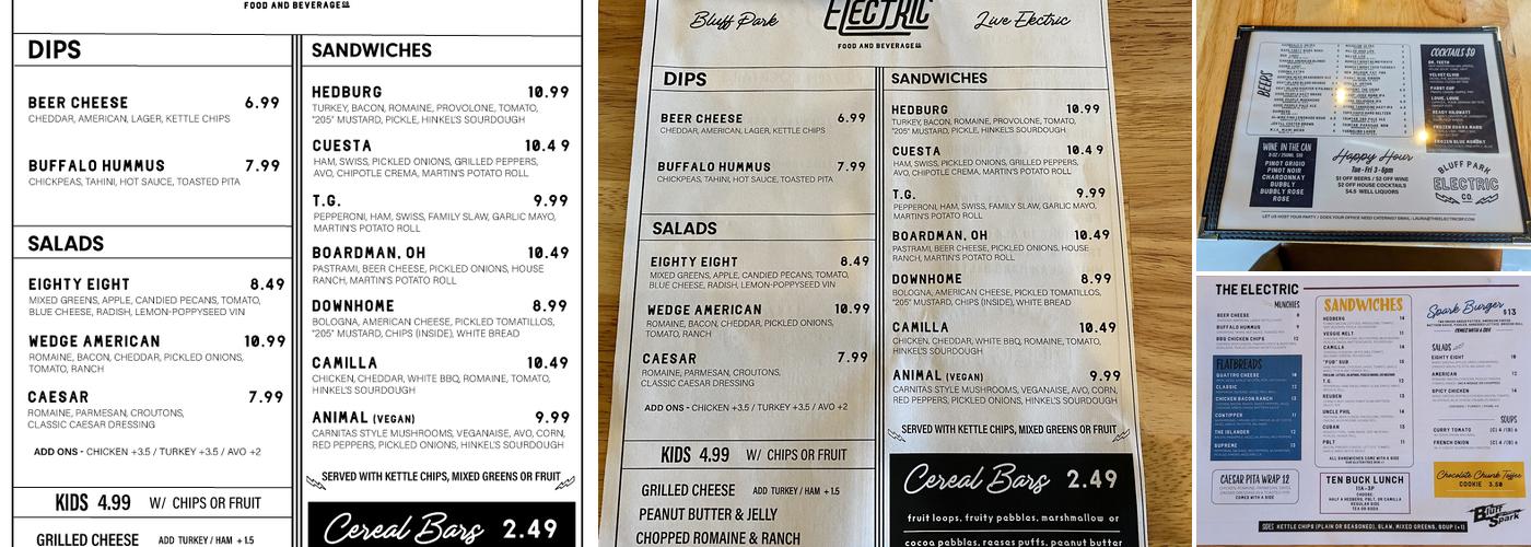 The Electric Menu