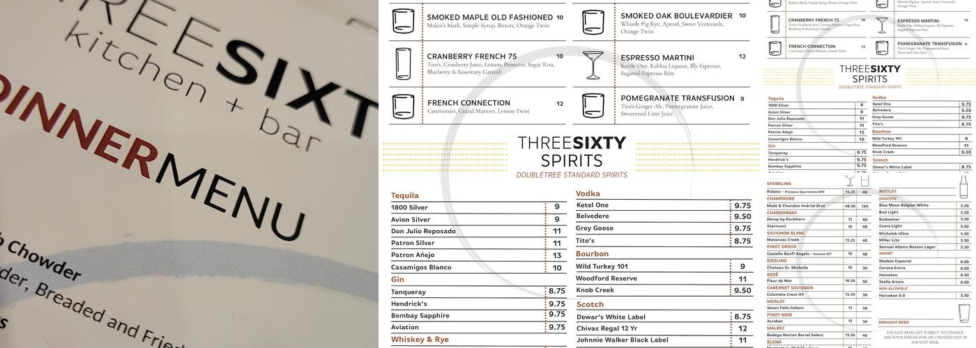 ThreeSixty Kitchen + Bar Menu