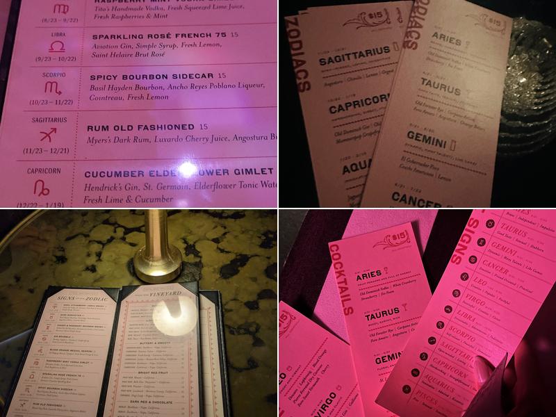 Tiger and Peacock Menu