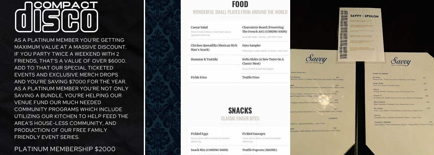 Compact Disco Menu