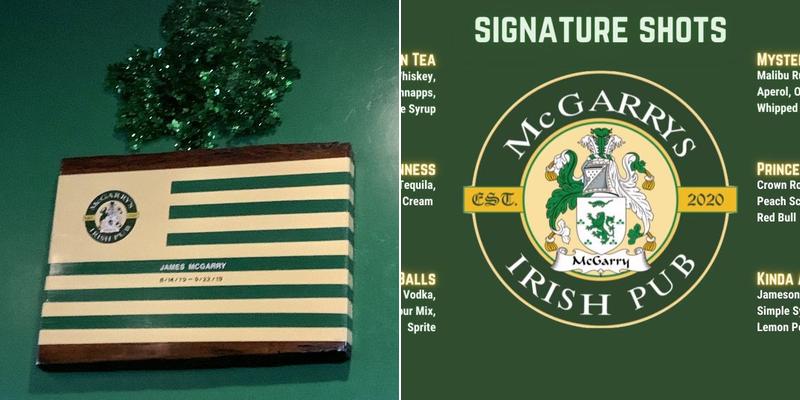 McGarry's Irish Pub Menu