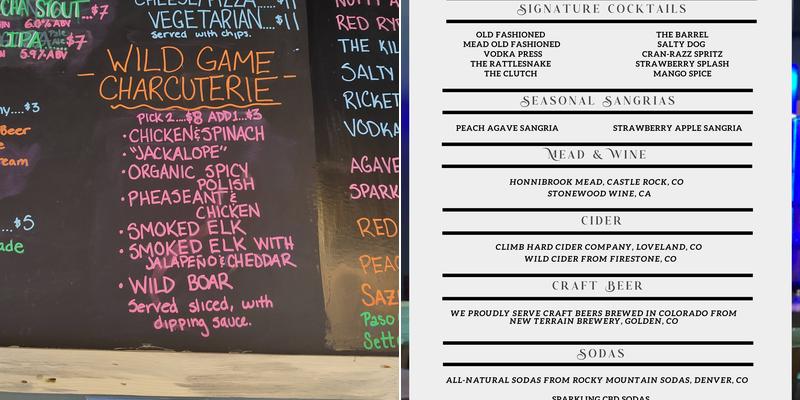 Primal Axe House Menu