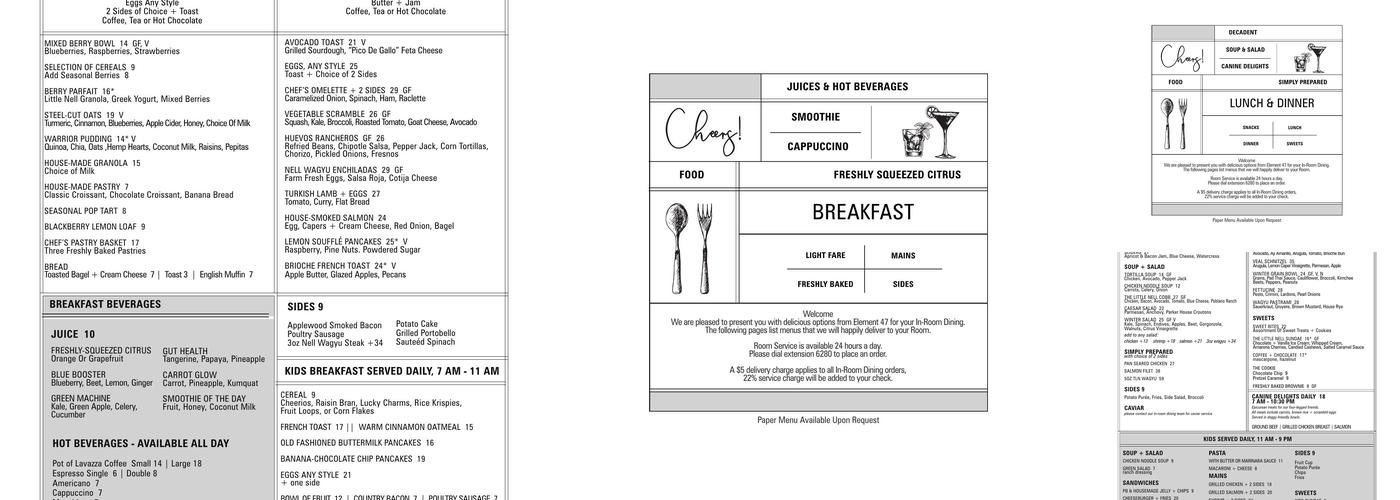 The Wine Bar Menu