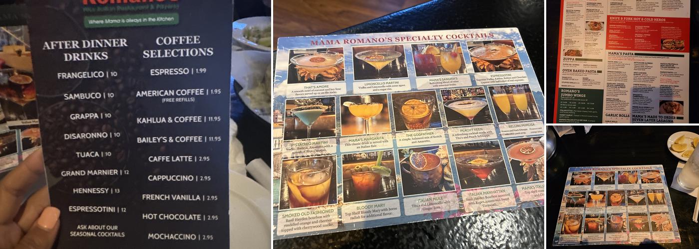 Mama Romano's Menu