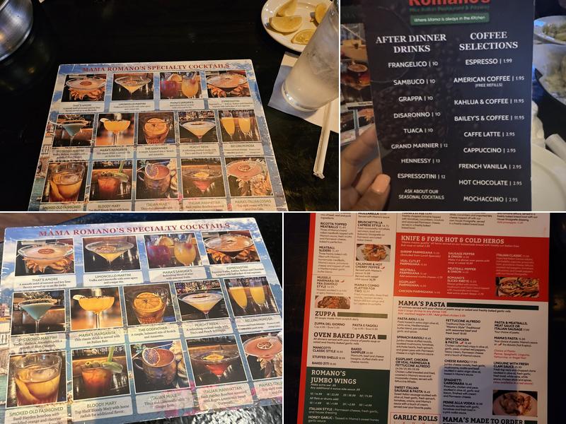 Mama Romano's Menu