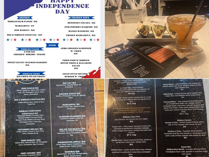 Nibbles kitchen and bar Menu