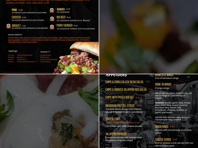 Mud Run Beer Co. Menu